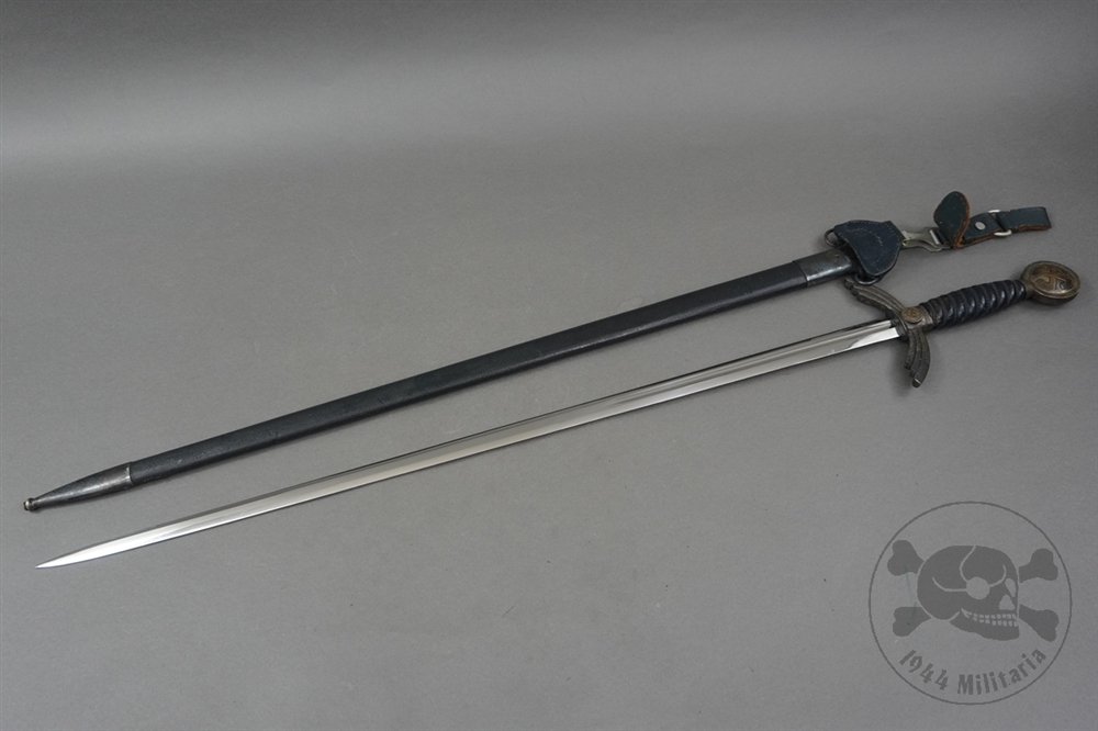 Original German WWII Luftwaffe (Air Force) Officer's Sword By Weyersberg Co. With Hanger — image 17