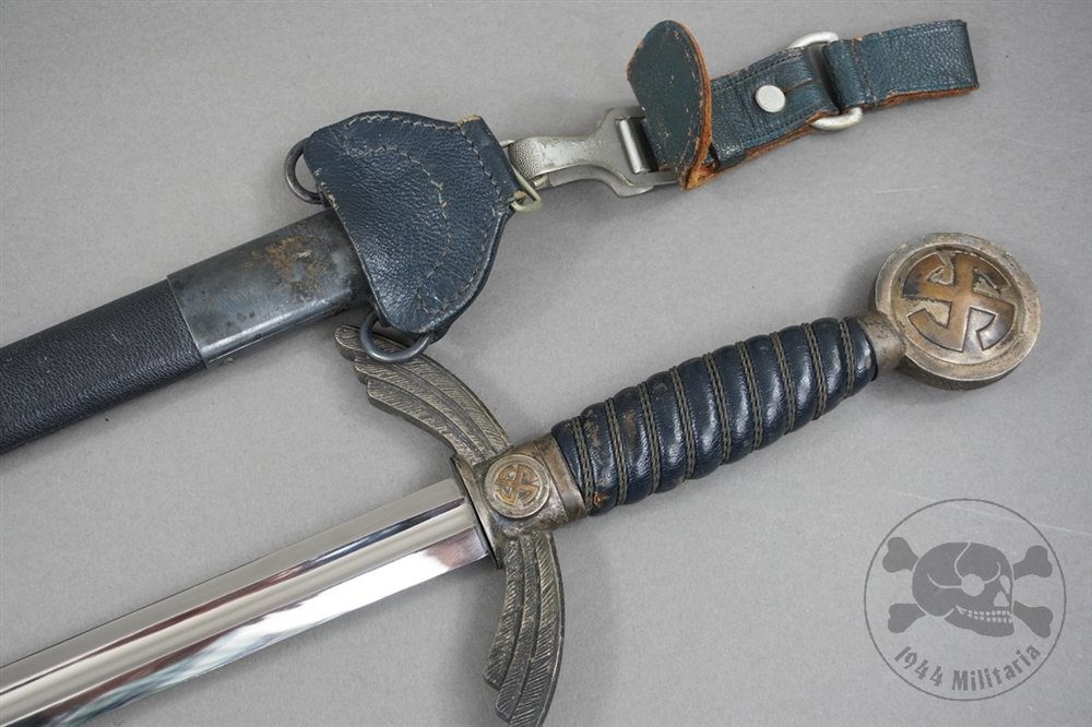 Original German WWII Luftwaffe (Air Force) Officer's Sword By Weyersberg Co. With Hanger — image 18