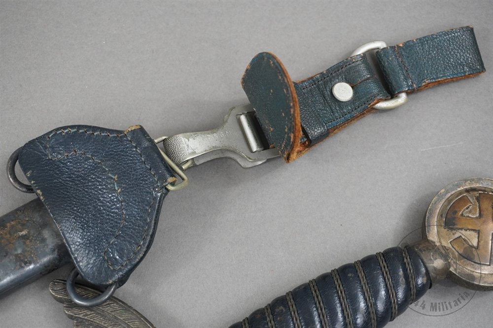 Original German WWII Luftwaffe (Air Force) Officer's Sword By Weyersberg Co. With Hanger — image 19