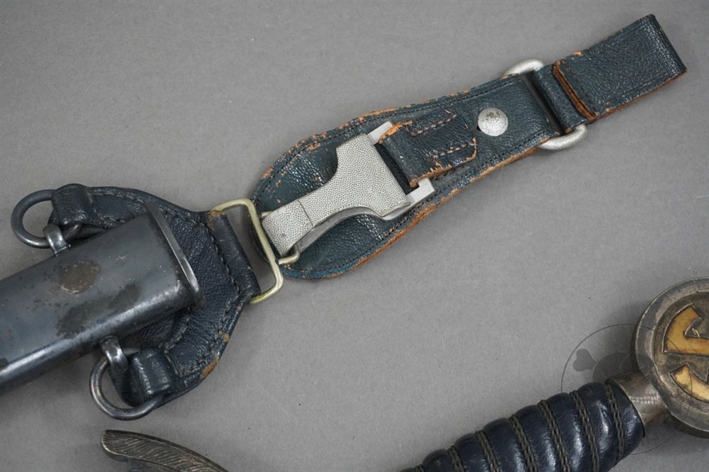 Original German WWII Luftwaffe (Air Force) Officer's Sword By Weyersberg Co. With Hanger — image 4