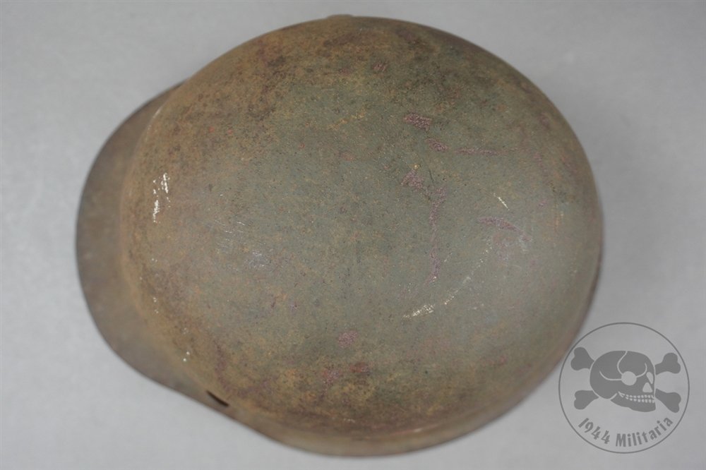 Original German WWII M42 Heer/Waffen SS No Decal Helmet Size 62 — image 11