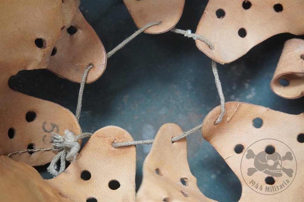 Original German WWII M42 Heer/Waffen SS No Decal Helmet Size 62 — image 17