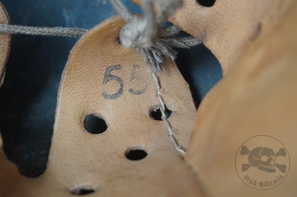 Original German WWII M42 Heer/Waffen SS No Decal Helmet Size 62 — image 18