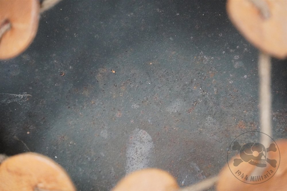 Original German WWII M42 Heer/Waffen SS No Decal Helmet Size 62 — image 20