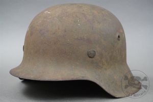 Original German WWII M42 Heer/Waffen SS No Decal Helmet Size …