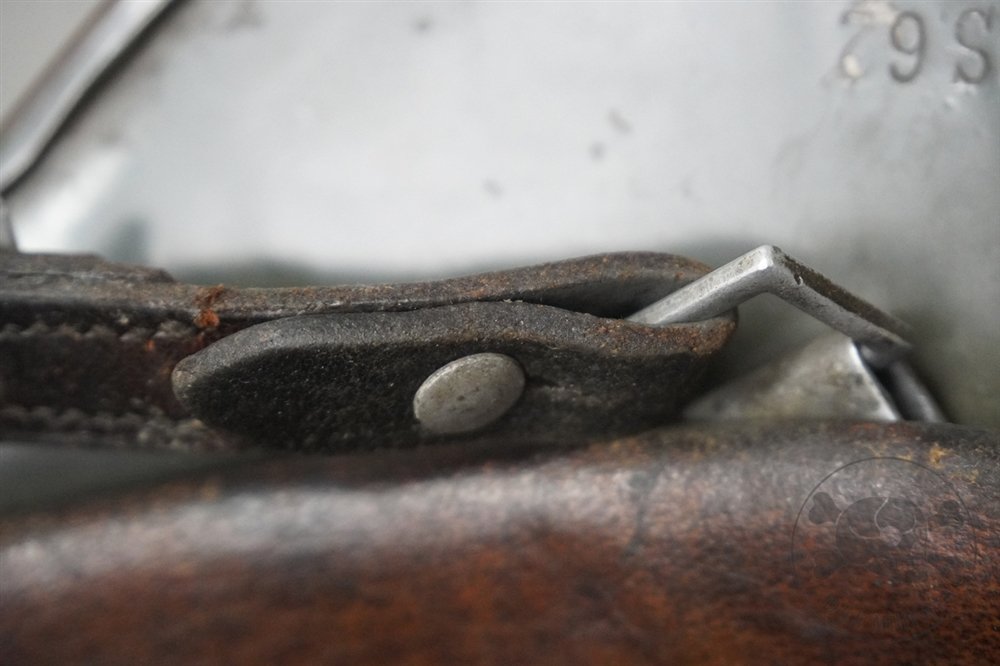 Original German WWII M35 Heer Ex-Double Decal Wood Chipped Camouflaged Helmet NS62 — image 28