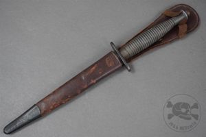 Original British WWII Fairbairn-Sykes Third Pattern Fighting Knife With Scabbard