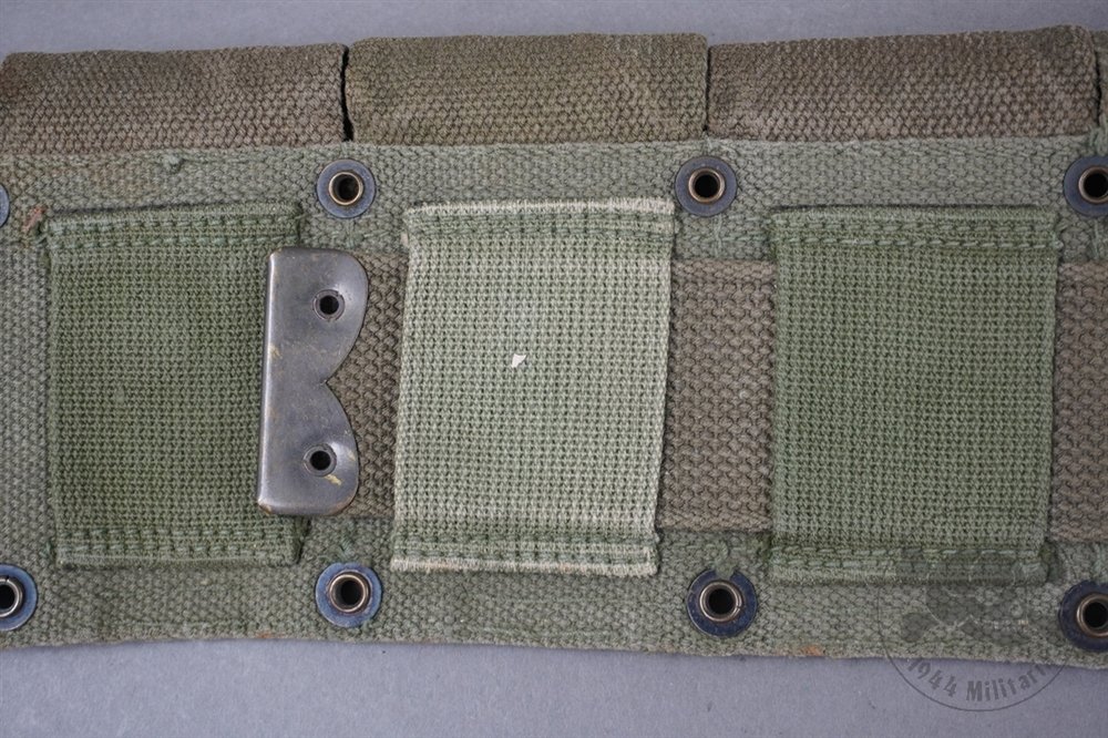 Original US Korean War M1923 M1 Garand Cartridge Belt Marked JQMD And Dated 1950 Or 53 — image 7