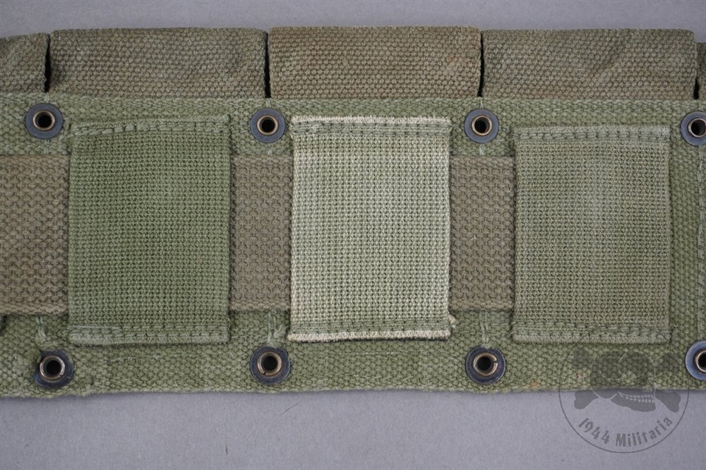 Original US Korean War M1923 M1 Garand Cartridge Belt Marked JQMD And Dated 1950 Or 53 — image 8