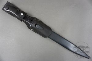 Original German WWII k98 Bayonet Non-Matching With Leather Frog