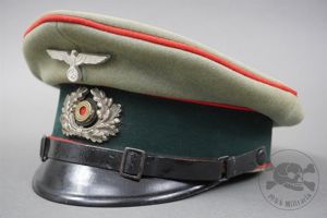 Original German WWII Heer Artillery NCO/EM Visor Cap Size 56 …