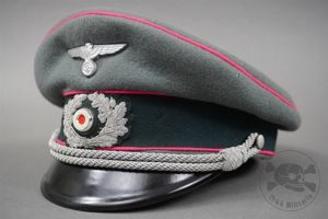Original German WWII Heer Officer's Panzer Visor Cap Size 59