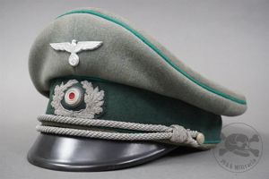 Original German WWII Heer Officer's Gebirgsjäger Visor Cap Size 57
