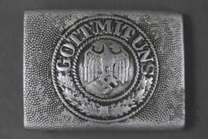 Original German WWII Heer Aluminum Belt Buckle By Nolle & …