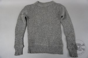 Original German WWII Wehrmacht Issue Late-War Gray Wool Sweater Size …