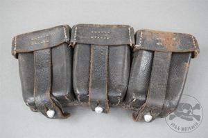 Original German WWII Kriegsmarine Marked k98 Leather Ammo Pouch Marked …