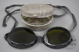 Original German WWII Snow Goggles (Schneebrille) With Case