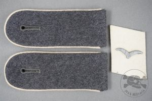 Reproduction German WWII Luftwaffe EM Shoulder Boards & Collar Tab …