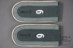 Reproduction German WWII Heer Infantry NCO Wool Shoulder Boards (White …