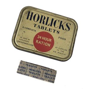 WW2 RAF Horlicks Ration Tin - Some Contents