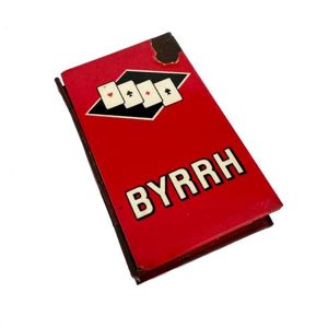 1940s French Tin - BYRRH & Cards