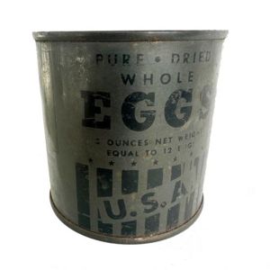 WW2 Tin of USA Unopened Powdered Eggs