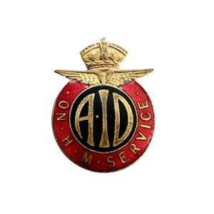 WW2 Home Front - AID Badge No 7958