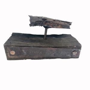 WW2 Mounted Shrapnel - Royal Albert Docks 1940