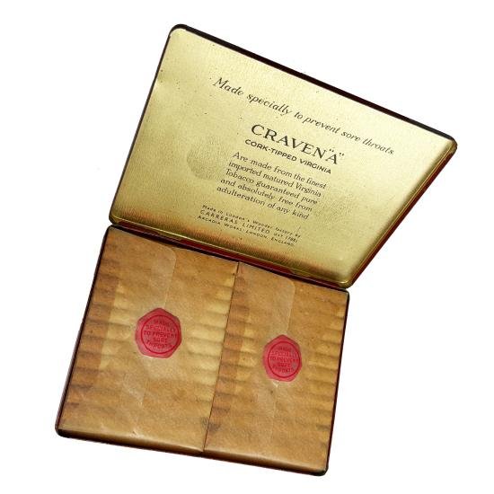 WW2 Era Craven A Tin - Complete with Contents — image 5