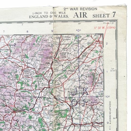 WW2 RAF 1944 MAP - South Wales — image 2
