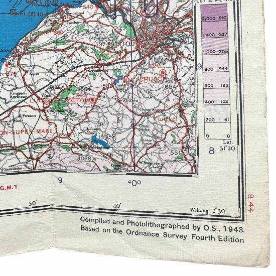 WW2 RAF 1944 MAP - South Wales — image 3