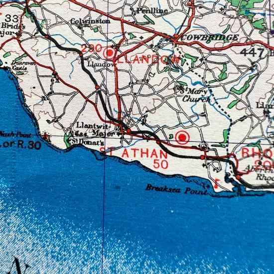 WW2 RAF 1944 MAP - South Wales — image 5