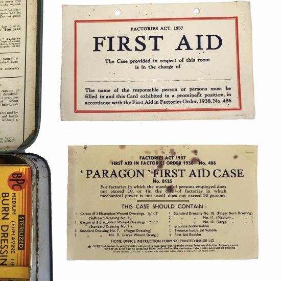 WW2 Home Paragon First Aid Case with Contents — image 5