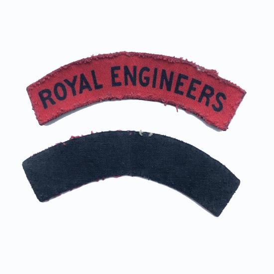 Pair of Royal Engineers Shoulder Titles — image 2