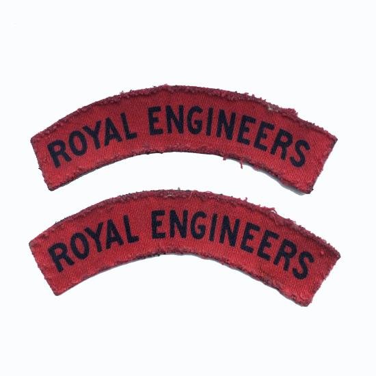 Pair of Royal Engineers Shoulder Titles — image 4