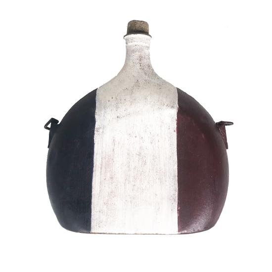 WW2 French Water Canteen - Patriotically Painted — image 4