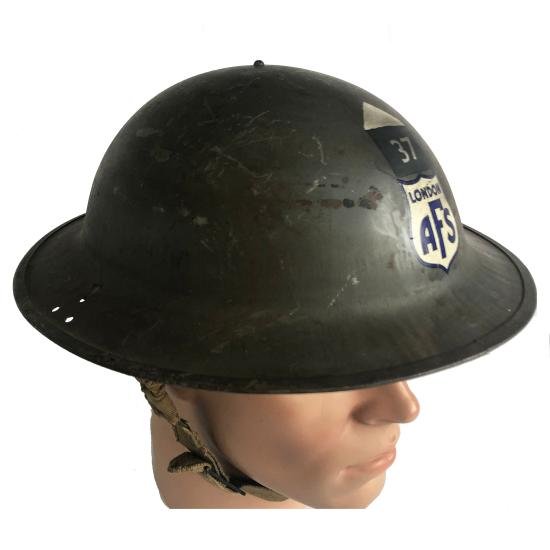 WW2 British MkII Helmet - Blue AFS Decal — image 3