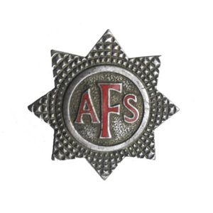 WW2 AFS Peaked Hat Badge
