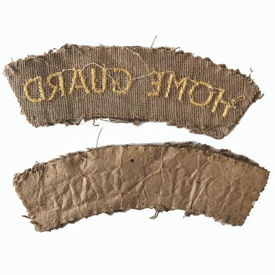 WW2 Home Front - Pair Home Guard Shoulder Titles — image 2