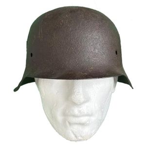 WW2 German M42 Helmet Battle Damaged Relic