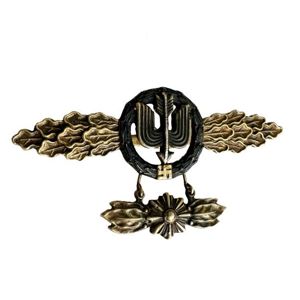 WW2 Luftwaffe Night Fighter Spang Gold with Hanger
