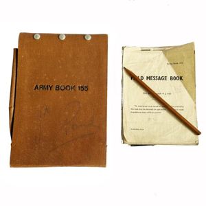 WW2 British Message Form & Field Message Book