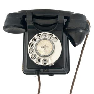 1930s Bakelite Wall Mounted Telephone - Siemens 311