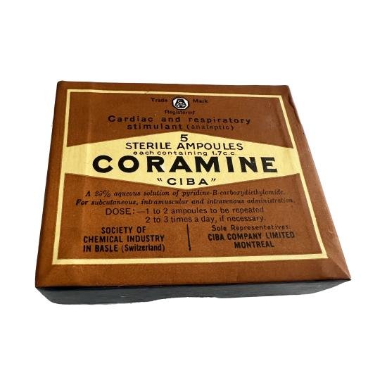 WW2 Box of Coramine Ampoules - Unused. — image 5