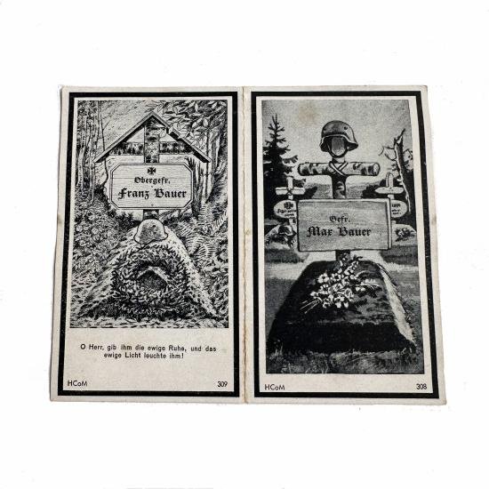 WW2 German Death Card - Brothers — image 2