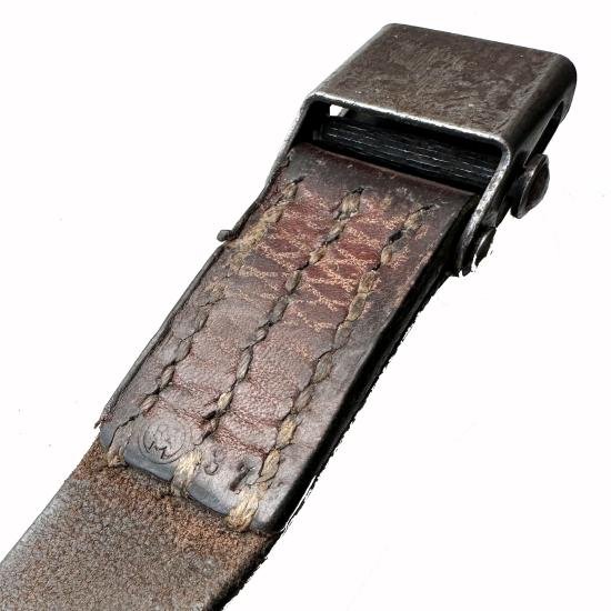 WW2 German Wehrmacht MP40 Leather Sling - Stamped — image 4