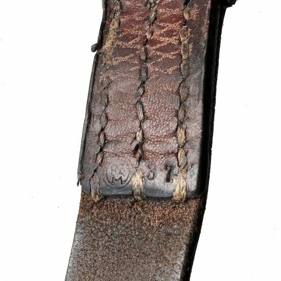 WW2 German Wehrmacht MP40 Leather Sling - Stamped — image 8