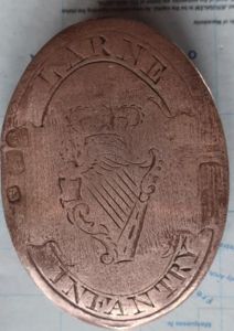 The Larne Infantry Officers Hallmarked Shoulder Belt Plate