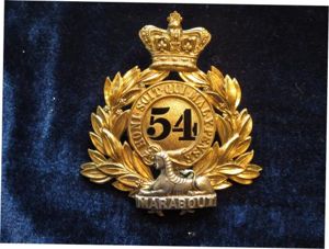 54th West Norfolk Regiment Officers Shako Badge 1869-1878