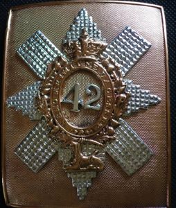 Black Watch Officers Victorian Shoulder Belt Plate
